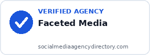 Faceted Media badge preview