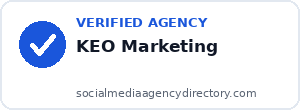 KEO Marketing badge preview