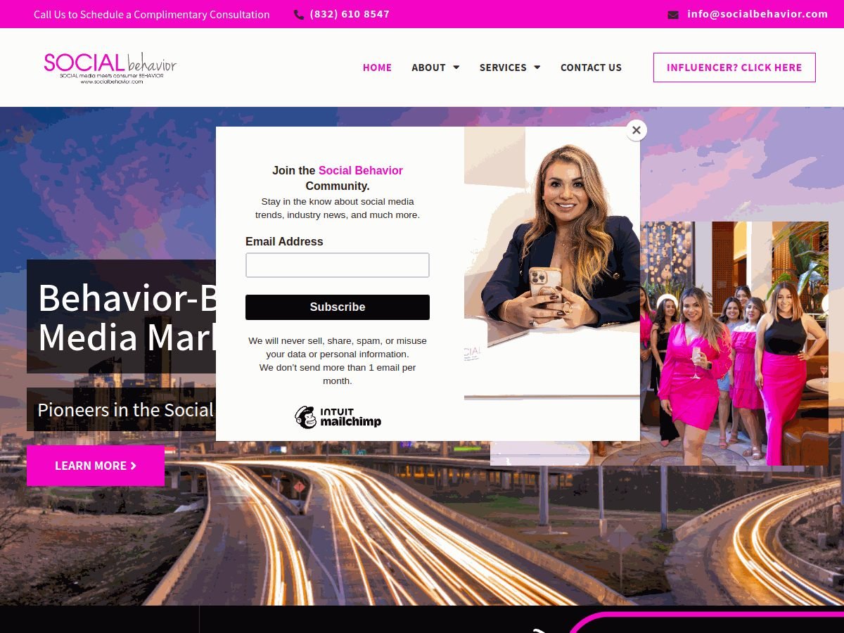 Social Behavior website