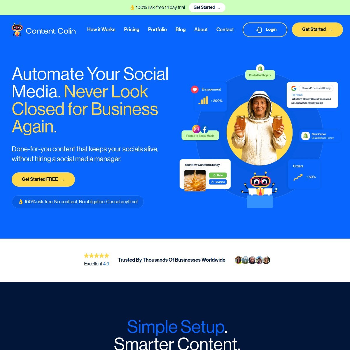 Contentcolin website