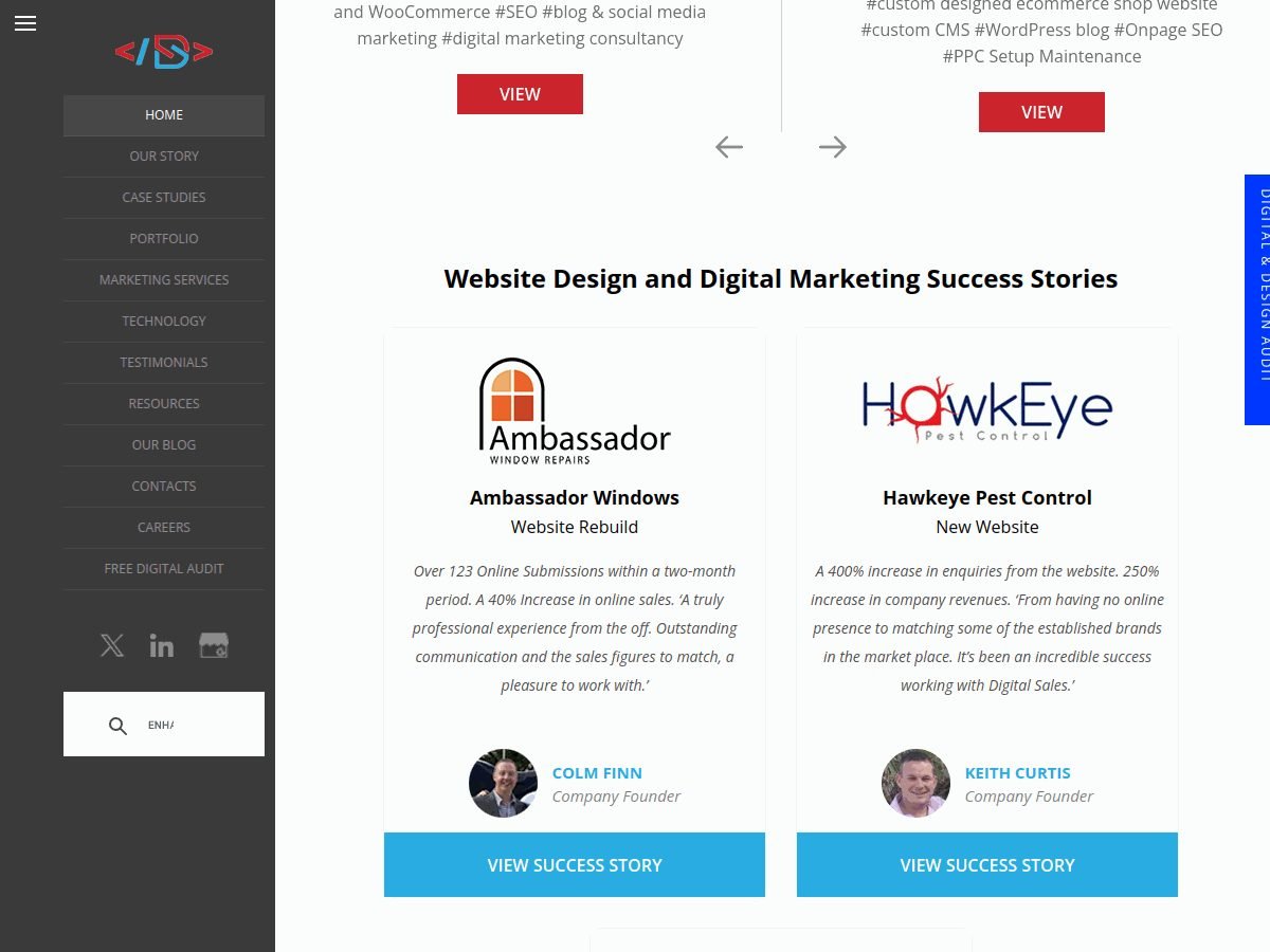 Digital Sales website