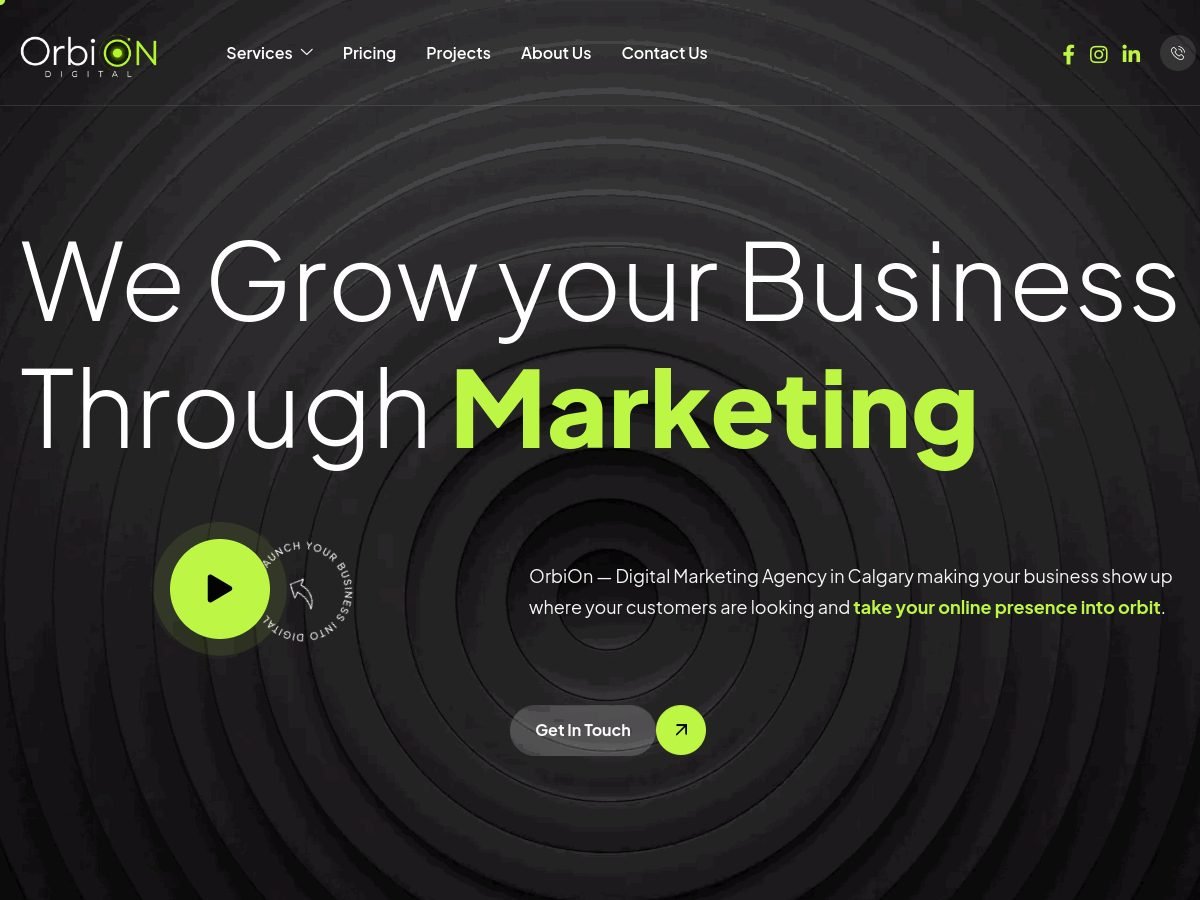 OrbiOn Digital website