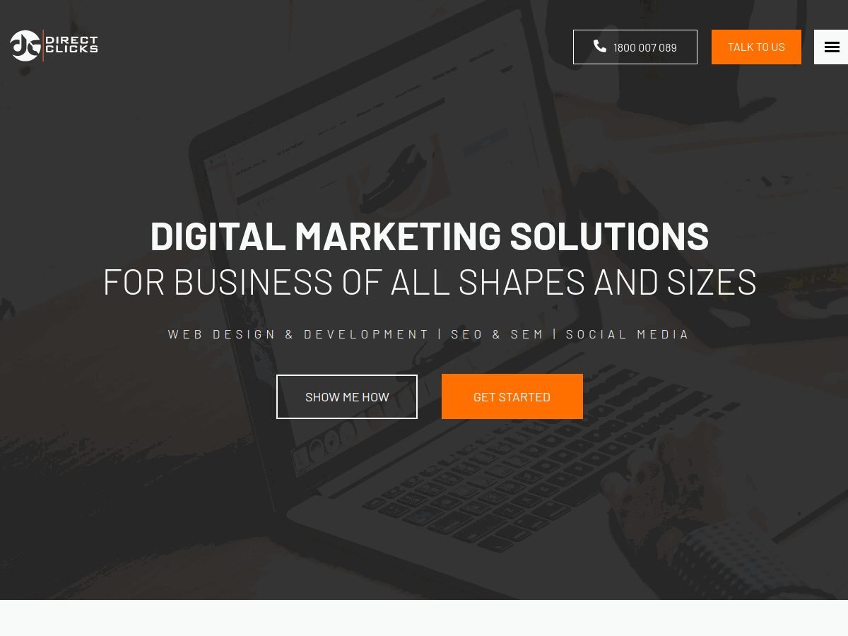 Direct Clicks website
