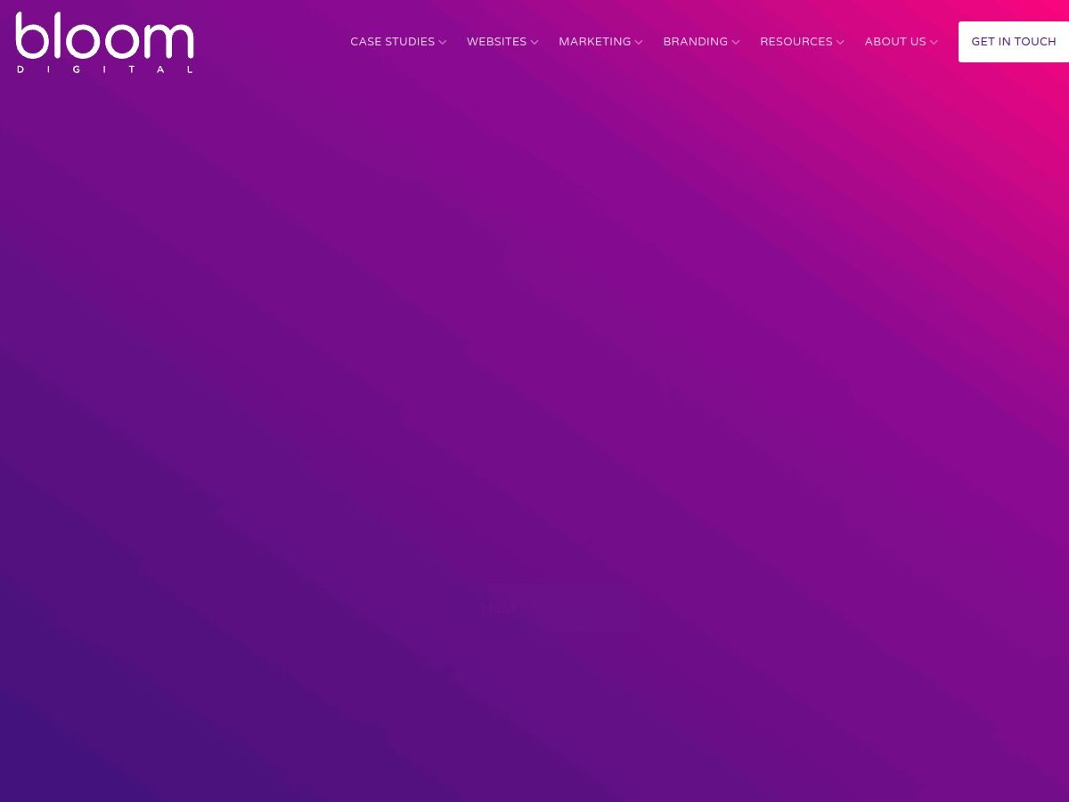 Bloom Digital website