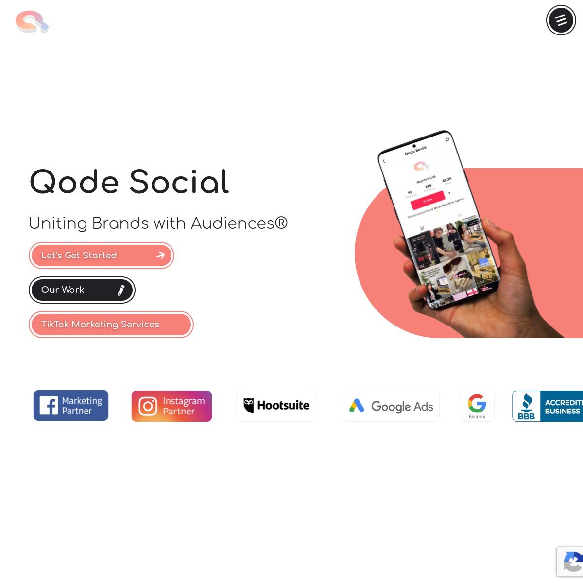 Qode Social website