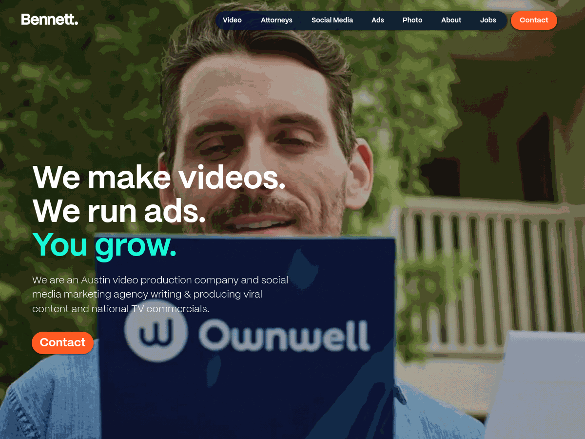 Bennett Creative website