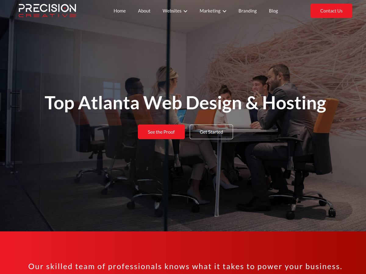 Precision Creative website
