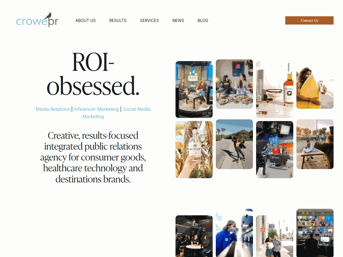 Crowe PR website