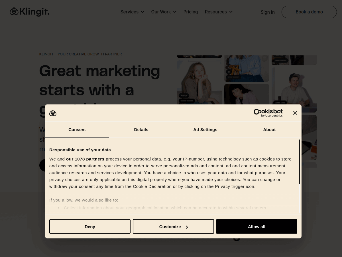 Klingit website