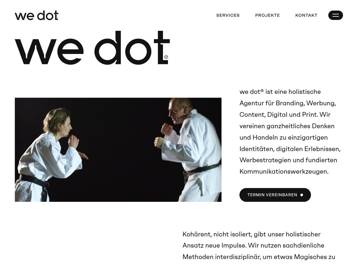 we dot website